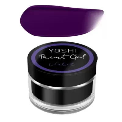 Pote com gel de pintura violeta da marca YOSHI