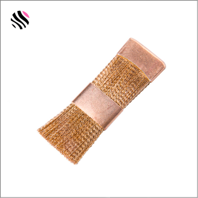 Escova metálica de fio de cobre com tira central lisa