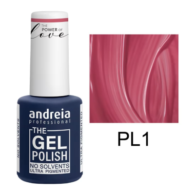 Frasco de verniz de gel para unhas Andreia Professional cor rosa avermelhado PL1