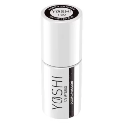 Verniz gel para unhas YOSHI UV HYBRID PORTO PASSION 150 em frasco branco