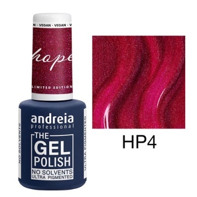 Esmalte de unhas gel vermelho brilhante Andreia Professional HP4