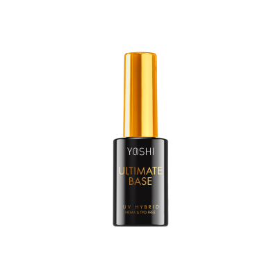 Verniz de unhas YOSHI Ultimate Base preto com tampa dourada