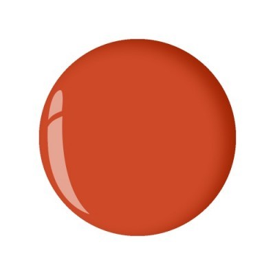 Esfera vermelha alaranjada brilhante com reflexo de luz