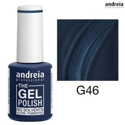Verniz gel azul escuro Andreia professional G46
