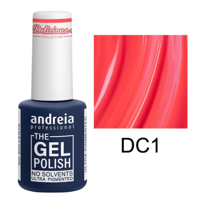 Esmalte gel profissional Andreia cor vermelha DC1