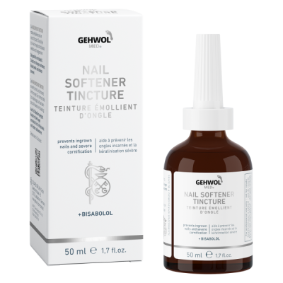 Frasco e embalagem do GEHWOL MED Nail Softener Tincture 50 ml