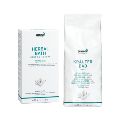 Pacote e caixa do produto GEHWOL FUSSKRAFT Herbal Bath