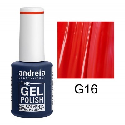 Verniz gel para unhas andreia professional cor vermelha G16