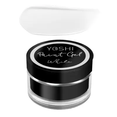 Frasco de gel de tinta branco YOSHI com tampa preta