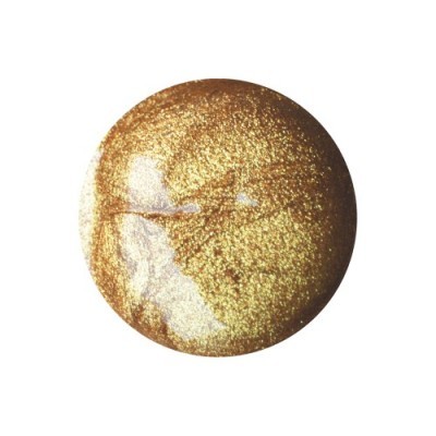 Esfera dourada metálica brilhante