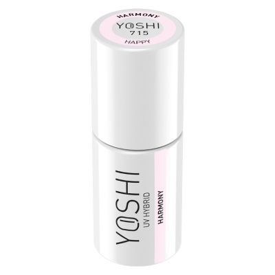 Verniz UV híbrido YOSHI Harmony em frasco branco com tampa cilíndrica