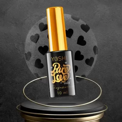 Frasco pequeno de verniz ou cola para unhas YOSHI Pure Love tipo black