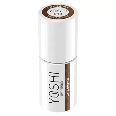 Tubo branco de cosmético YOSHI UV HYBRID Late Brown