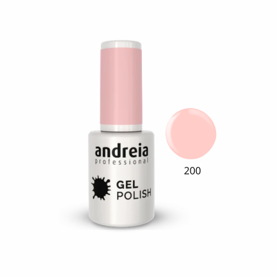 Verniz gel para unhas andreia professional cor rosa clara número 200