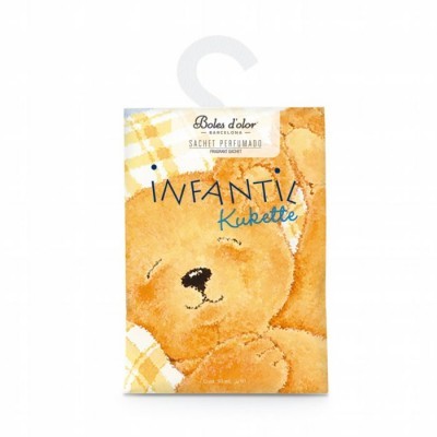 Sachet perfumado com ilustração de urso e texto Infantil Kukette