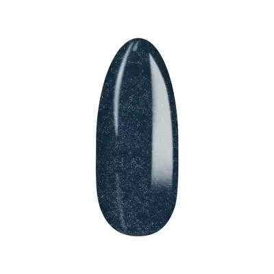 Unha postiça azul escuro brilhante com textura fina