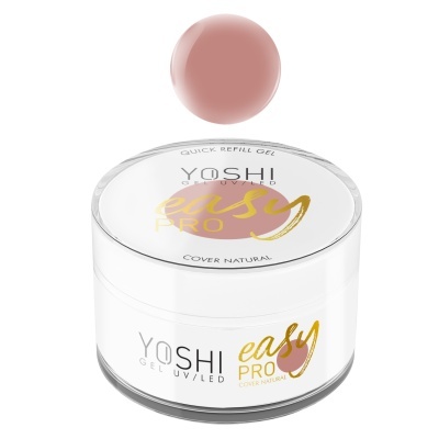 Frasco plástico branco com gel UV/LED YOSHI easy PRO rosa nude