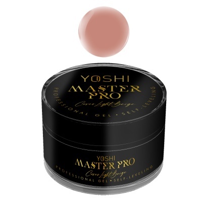 Gel profissional para unhas YOSHI MASTER PRO em embalagem preta com texto dourado.