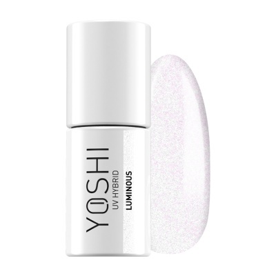 Verniz UV Hybrid YOSHI Luminous branco com amostra de cor