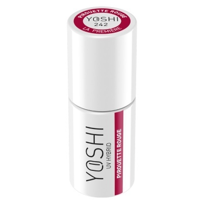 Verniz de unhas YOSHI UV Hybrid cor Piroette Rouge