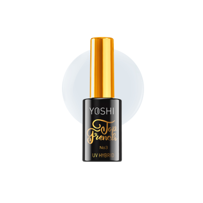 Frasco de verniz para unhas YOSHI Top French No3 UV Hybrid