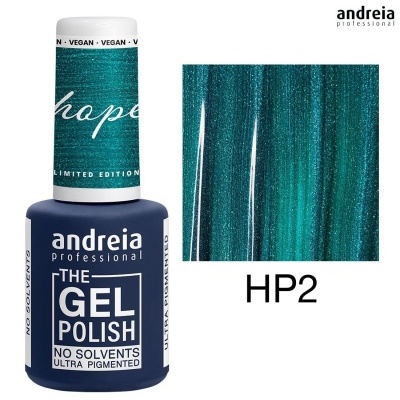 Verniz gel Andreia Professional The Gel Polish verde azulado brilhante HP2