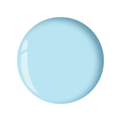 Bola azul clara com reflexos em fundo branco