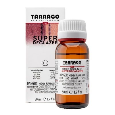 Produto Tarrago Super Deglazer em vidro âmbar com embalagem branca