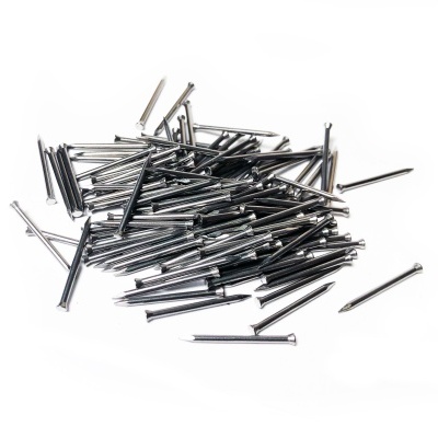 Prego metálico prateado