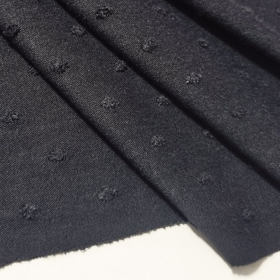 Jersey Jacquard con elastano NEGROS