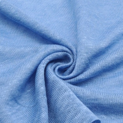 Tejido 100 % lino AZUL
