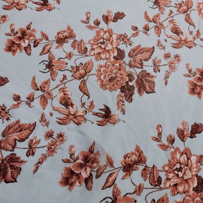 Tecido Chiffon FLORES OUTONAIS