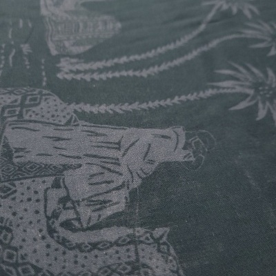 Tejido Algodón VERDE OSCURO DESIERTO