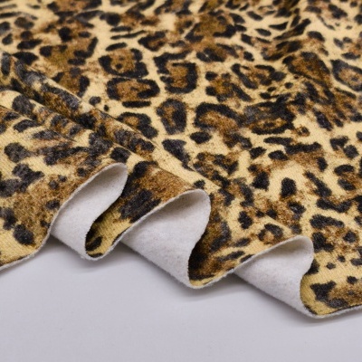Felpa Americana alg/poli c/carda BIG BROWN LEOPARD