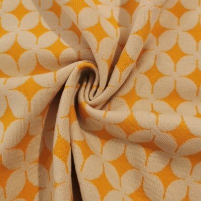 Malha Jacquard Interlock c/Elastano AMARELO & BEGE