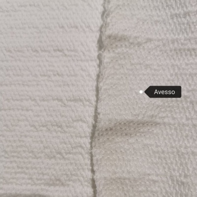 Malha Jacquard c/ Elastano BRANCO