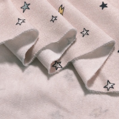 Malha Jersey Interlock algodão PINK SKY