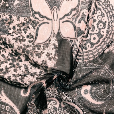 Tecido Tule c / elastano BORBOLETA