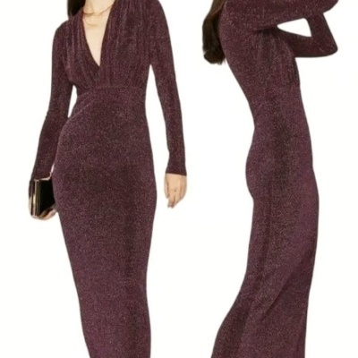 Malha canelada / rib c/Lurex SHIMMER PURPLE