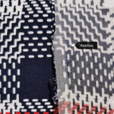 Jersey de poliamida con elastano AZUL MARINO A CUADROS