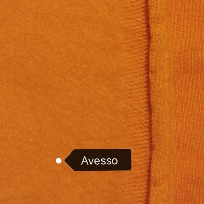 Felpa Italiana c/carda  NARANJA