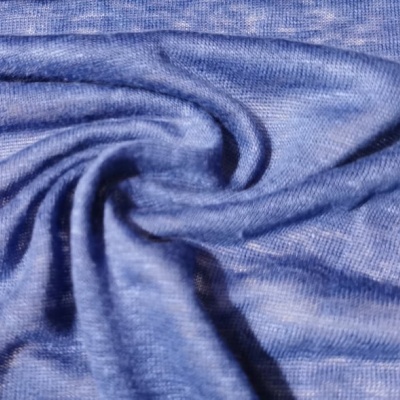 Tejido 100 % lino AZUL OSCURO