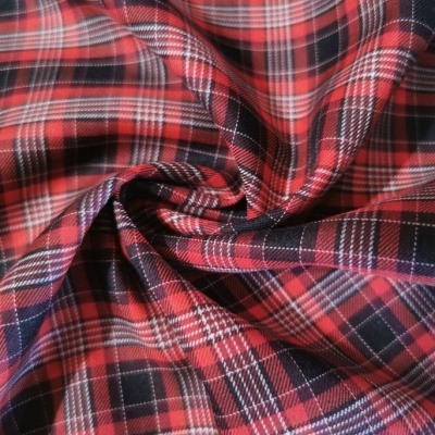 Tecido Algodão camiseiro TARTAN VERMELHO