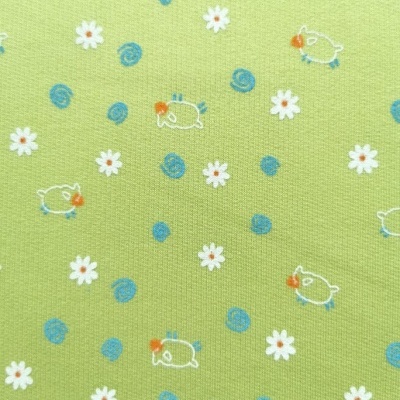 Felpa Italiana c/carda GREEN PIG