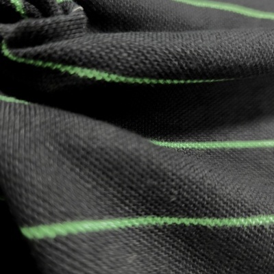 Malha Piquet Algodão GREEN & BLACK STRIPES