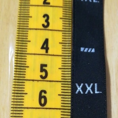 Étiquette de tailles « LETRAS »