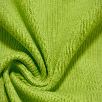 Malha canelada/rib alg/org VERDE LIMA