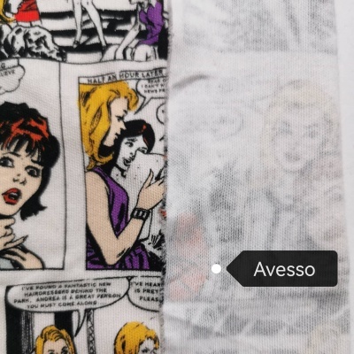 Malha Jersey Interlock algodão COMICS