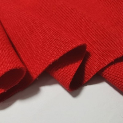 Malha canelada / rib VIBRANT RED