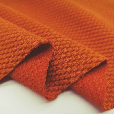 Tejido Jacquard Interlock CROCCO ORANGE
